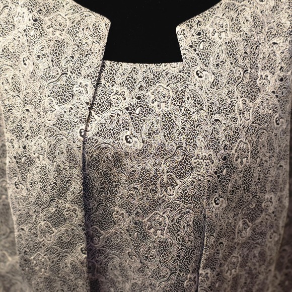 Positive Attitude Women's 2PC Jacket Top Set Size 20 Paisley Pattern - Picture 6 of 12